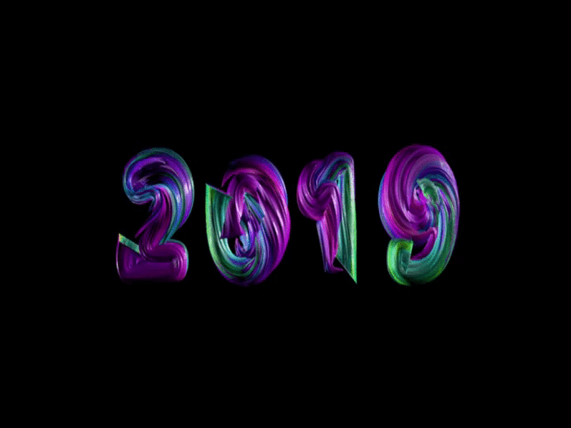 2020 - symbol 2019 trend 2020 2020 design 2020 trend 2020calendar cinema4d colors logo ny rainbow transformation дизайн