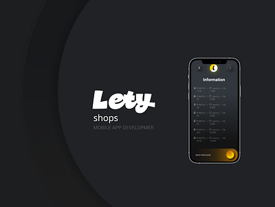 LETYSHOPS - MOBILE APP DEVELOPMER app cash cashback design figma icon lety logo mobile mobile app ui ux vector