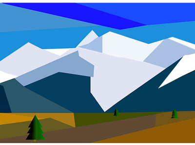 landscape illustration landscape vector дизайн иллюстрация