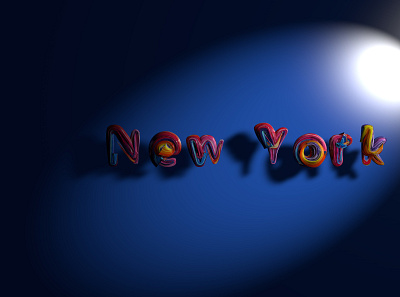 New York 3d 3d art cinema4d design illustration logo new york typography usa vector дизайн иллюстрация