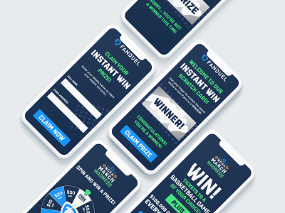 Concept Game Screens branding clean concept design game design game ui icon identity illustration instant win minimal ui vector web