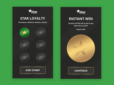 Loyalty scheme for Star Pubs & Bars branding clean design flat identity illustration minimal ui vector web