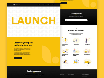 Launchpad Website design concept