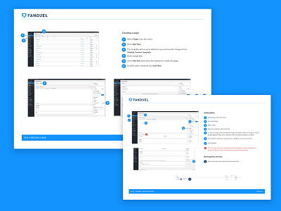 Fanduel How-To Guide booklet clean design flat guide how to illustrator minimal pdf ui ux vector