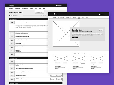 UI & UX Planning for LYC clean design flat minimal ui ux wireframe