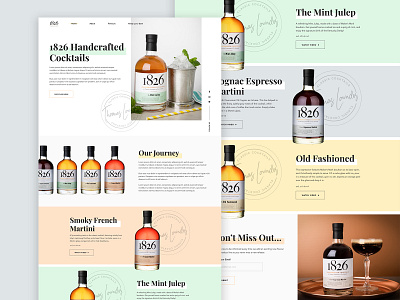 1826 Website branding clean design identity illustration illustrator minimal ui vector website