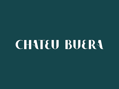 Chateau Buera logo logotype symbol type design typogaphy