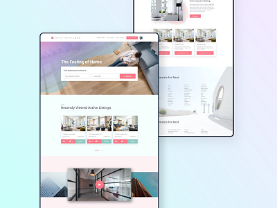Apartment love homepage design