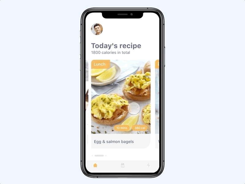 Meal Planner mobile app app app design diet food app meal planner mobile app recipe ui