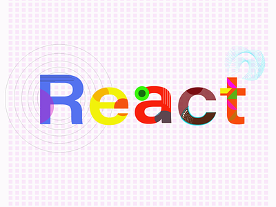 React color design illustrator logo