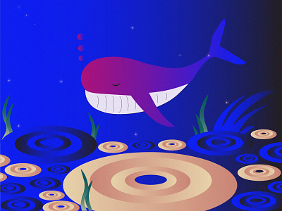 Whale adobecreativecloud branding color design dribbble graphic design illustrator ui vector