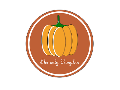 the only pumpkin design illustration logo