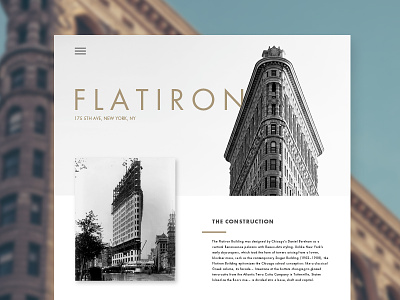 Flatiron architecture design flatiron simple ui ux web