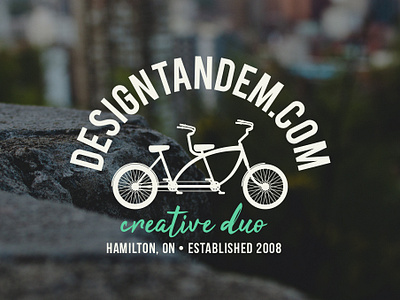 Tandem Logo bike branding design hamilton logo studio typography