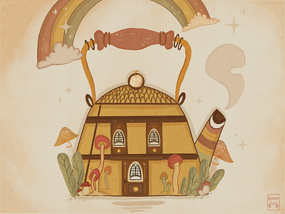 🍄🌿A little Tea Pot House 🌿 🍄