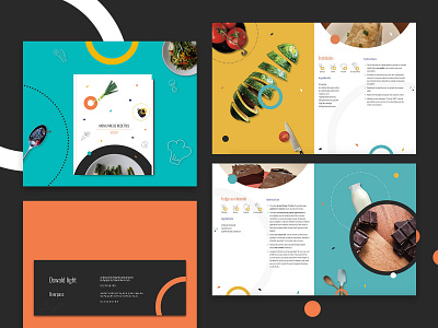 Cook book book colors cooking design graphicdesign illustration indesign kitchen