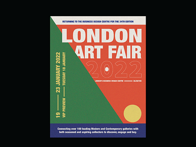 London Art Fair adobe illustrator bauhaus concept dada design design concept geometric layout poster design