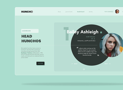 Huncho Concept Web Design branding design ui ux web website