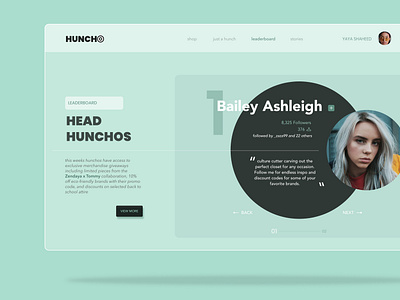 Huncho Concept Web Design