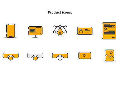 Product icons.