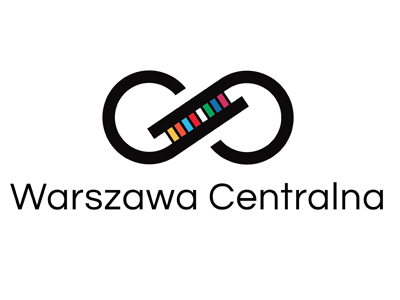 Warszawa Centralna logo stairs warsaw