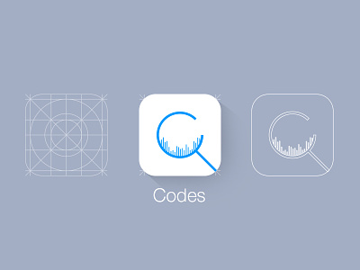 Codes app barcode codes icon identity ios7 logo scanner ui