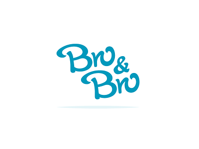 Bro&Bro 2d cloth flat handwritten icon identity logo vector webshop