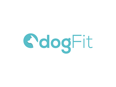 DogFit ci dog icon identity logo vector