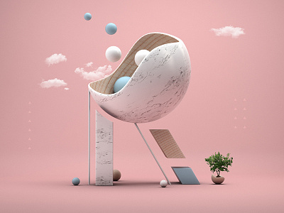 Letter R 36daysoftype 3d alphabet letter marble pastel r type typography