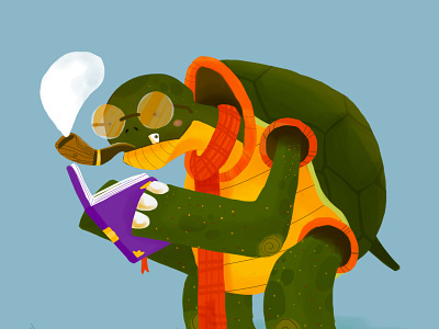 Slowly Readings illustrator turtle turtle illustrated turtle illustrated