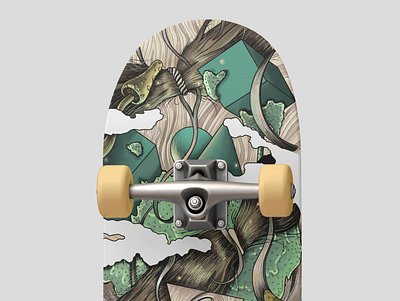 Skateboard Design WIP #2 graphic illustration skate skateboard skateboarding