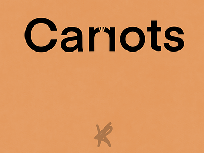 Carrots Logo graphicdesign lettering lettering logo letterring art logo logo tag
