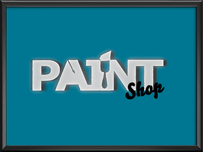Paint ShOp designer graphic design graphic designer lettering lettering art logo logo design paint paint shop logo web design