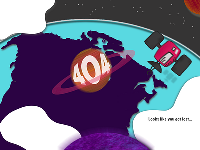 404🪐 404 dribbble challenge dribbbleweeklywarmup error page illustration page404 website page 404