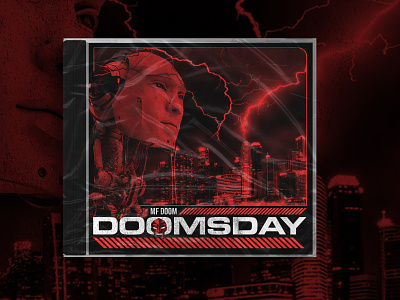 Doomsday - MF DOOM - Cover design acid album art album artwork album cover colourful cover cover art cover artwork cover design design duotone liquid mf doom rap trippy