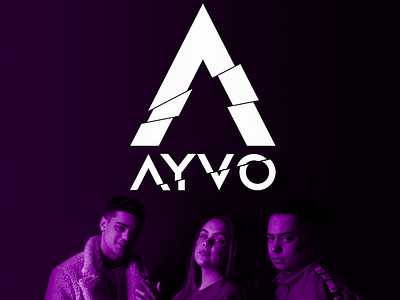 AYVO Branding project band branding design djs duotone freelance freelance business freelance design freelance designer icon logo modern music