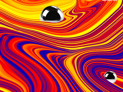 Magnets acid apparel balls blue dailydesign design lines liquid red redbubble trippy yellow