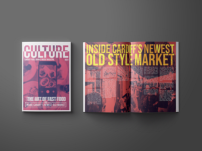 Culture Magazine branding cardiff colourful culture design duotone editorial editorial design layout logo magazine magazine design