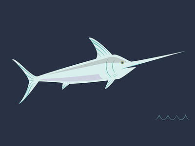 Swordfish detail illustration