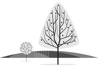 Trees detail illustration illustrator trees