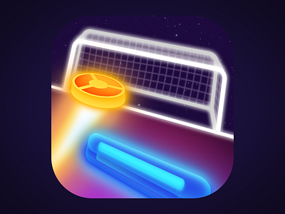 Space Ball Galactic Clash App Icon Alternative app ball bar design game goal icon illustration logo puck space