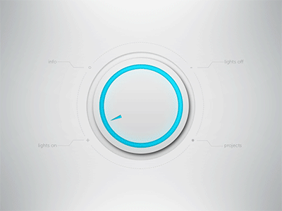Dimmer (gif) animation dimmer gif knob light ui ux