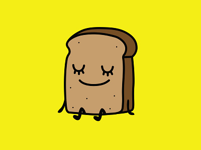 Toasty bread illustration toast