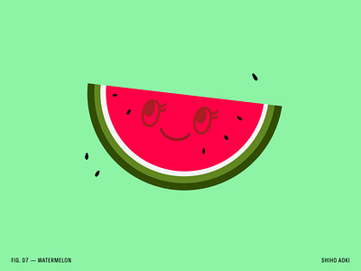 100 Day Project — Day 07 100dayproject editorialillustration foodart foodillustration foodillustrator fruitillustration illustration illustrator procreate watermelon