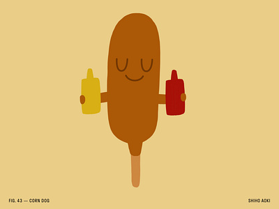 100 Day Project — Day 43 100 day project artist corn dog editorial illustration food art food illustration food illustrator illustration illustrator licensing artist