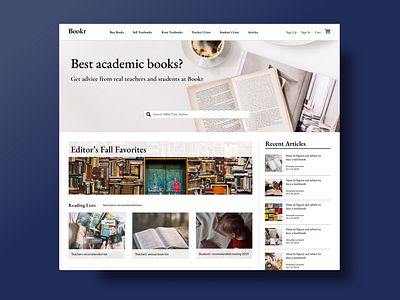 Bookr Landing Page