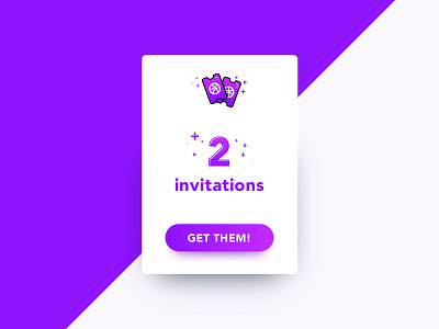 Invitations x2 dribbble invitation invite ticket