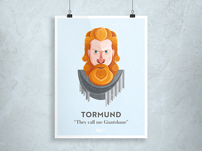 Tormund art game of thrones illustration tormund vector