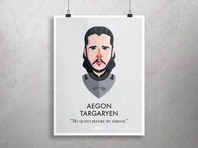 Jon Snow aegon targaryen art design game of thrones illustration jon snow vector