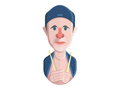 Chad Smith art chad smith digital illustrations red hot chili peppers rhcp vector
